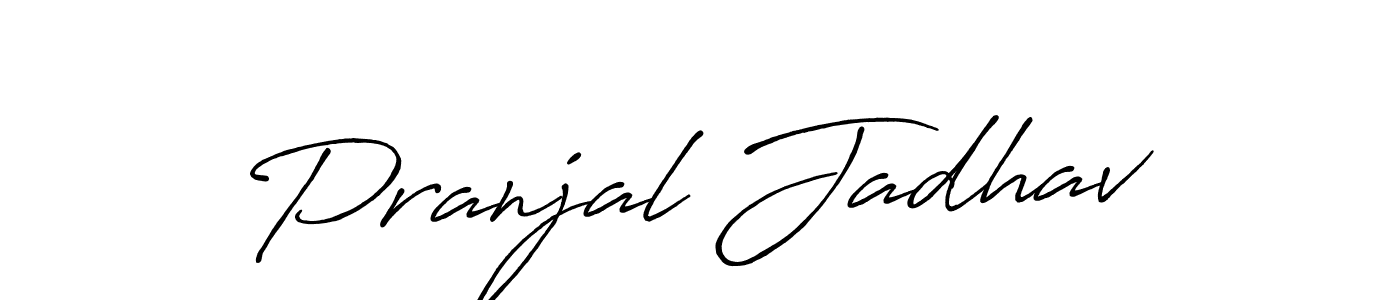 This is the best signature style for the Pranjal Jadhav name. Also you like these signature font (Antro_Vectra_Bolder). Mix name signature. Pranjal Jadhav signature style 7 images and pictures png