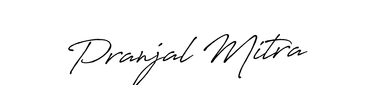 Pranjal Mitra stylish signature style. Best Handwritten Sign (Antro_Vectra_Bolder) for my name. Handwritten Signature Collection Ideas for my name Pranjal Mitra. Pranjal Mitra signature style 7 images and pictures png