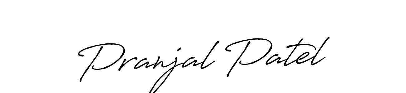 It looks lik you need a new signature style for name Pranjal Patel. Design unique handwritten (Antro_Vectra_Bolder) signature with our free signature maker in just a few clicks. Pranjal Patel signature style 7 images and pictures png