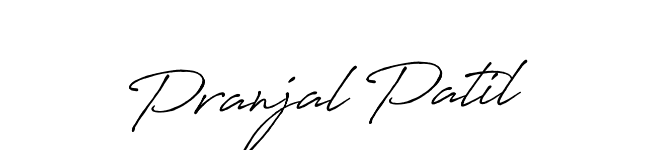 How to make Pranjal Patil signature? Antro_Vectra_Bolder is a professional autograph style. Create handwritten signature for Pranjal Patil name. Pranjal Patil signature style 7 images and pictures png