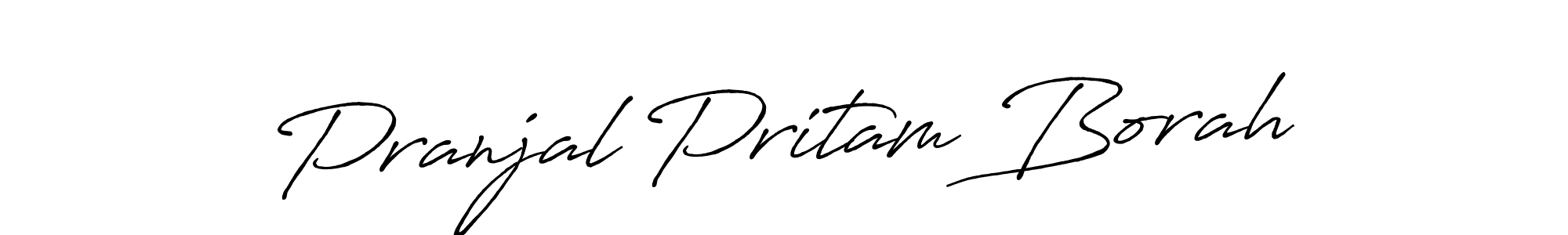 Use a signature maker to create a handwritten signature online. With this signature software, you can design (Antro_Vectra_Bolder) your own signature for name Pranjal Pritam Borah. Pranjal Pritam Borah signature style 7 images and pictures png