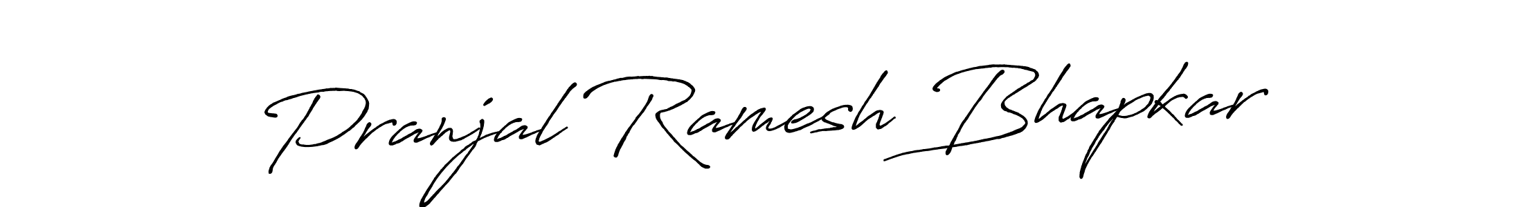 How to make Pranjal Ramesh Bhapkar signature? Antro_Vectra_Bolder is a professional autograph style. Create handwritten signature for Pranjal Ramesh Bhapkar name. Pranjal Ramesh Bhapkar signature style 7 images and pictures png