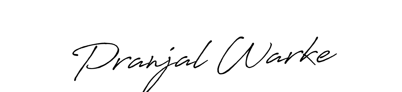 Use a signature maker to create a handwritten signature online. With this signature software, you can design (Antro_Vectra_Bolder) your own signature for name Pranjal Warke. Pranjal Warke signature style 7 images and pictures png
