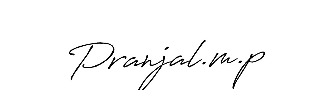 Pranjal.m.p stylish signature style. Best Handwritten Sign (Antro_Vectra_Bolder) for my name. Handwritten Signature Collection Ideas for my name Pranjal.m.p. Pranjal.m.p signature style 7 images and pictures png