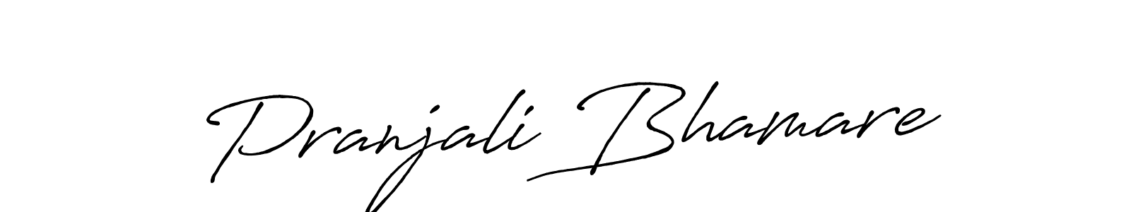 Use a signature maker to create a handwritten signature online. With this signature software, you can design (Antro_Vectra_Bolder) your own signature for name Pranjali Bhamare. Pranjali Bhamare signature style 7 images and pictures png
