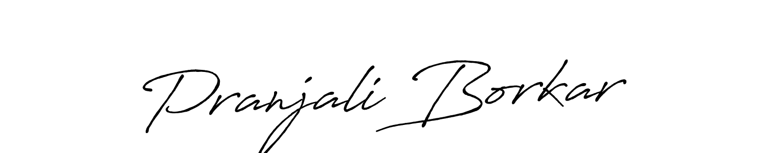 Design your own signature with our free online signature maker. With this signature software, you can create a handwritten (Antro_Vectra_Bolder) signature for name Pranjali Borkar. Pranjali Borkar signature style 7 images and pictures png