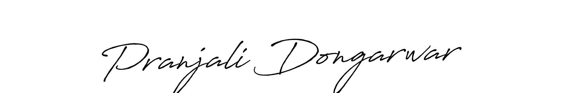 Create a beautiful signature design for name Pranjali Dongarwar. With this signature (Antro_Vectra_Bolder) fonts, you can make a handwritten signature for free. Pranjali Dongarwar signature style 7 images and pictures png