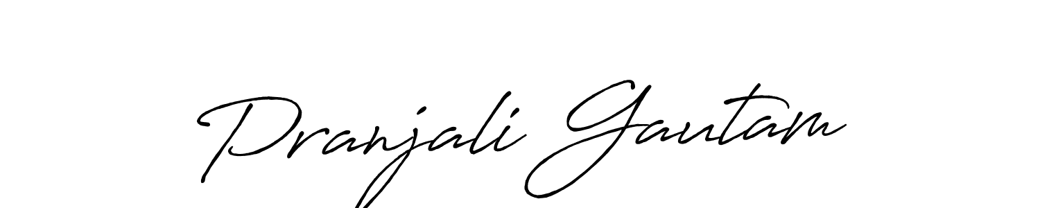 Also You can easily find your signature by using the search form. We will create Pranjali Gautam name handwritten signature images for you free of cost using Antro_Vectra_Bolder sign style. Pranjali Gautam signature style 7 images and pictures png