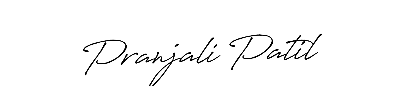 Pranjali Patil stylish signature style. Best Handwritten Sign (Antro_Vectra_Bolder) for my name. Handwritten Signature Collection Ideas for my name Pranjali Patil. Pranjali Patil signature style 7 images and pictures png