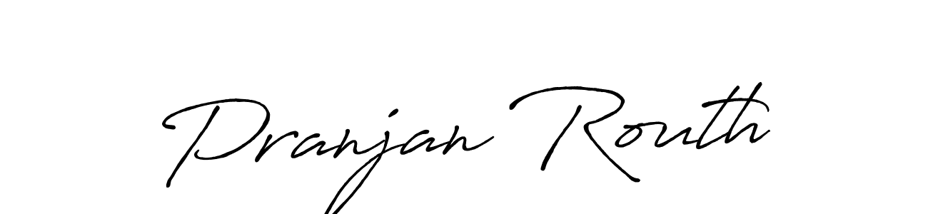It looks lik you need a new signature style for name Pranjan Routh. Design unique handwritten (Antro_Vectra_Bolder) signature with our free signature maker in just a few clicks. Pranjan Routh signature style 7 images and pictures png