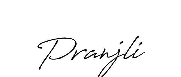 Also we have Pranjli name is the best signature style. Create professional handwritten signature collection using Antro_Vectra_Bolder autograph style. Pranjli signature style 7 images and pictures png
