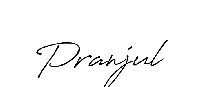 How to make Pranjul signature? Antro_Vectra_Bolder is a professional autograph style. Create handwritten signature for Pranjul name. Pranjul signature style 7 images and pictures png