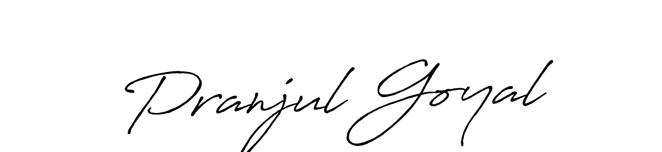 Also You can easily find your signature by using the search form. We will create Pranjul Goyal name handwritten signature images for you free of cost using Antro_Vectra_Bolder sign style. Pranjul Goyal signature style 7 images and pictures png