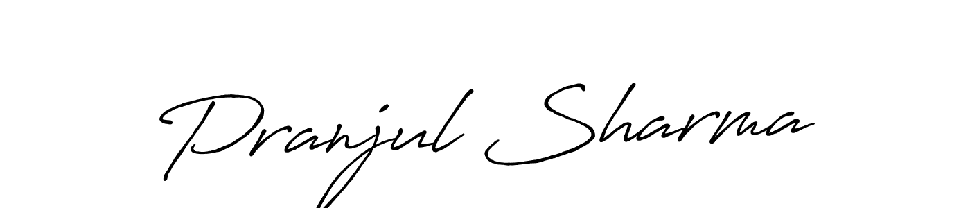 How to Draw Pranjul Sharma signature style? Antro_Vectra_Bolder is a latest design signature styles for name Pranjul Sharma. Pranjul Sharma signature style 7 images and pictures png