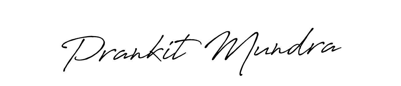 Make a beautiful signature design for name Prankit Mundra. With this signature (Antro_Vectra_Bolder) style, you can create a handwritten signature for free. Prankit Mundra signature style 7 images and pictures png