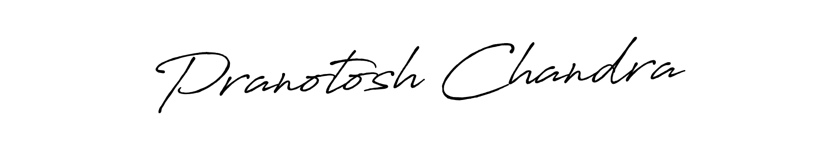 Create a beautiful signature design for name Pranotosh Chandra. With this signature (Antro_Vectra_Bolder) fonts, you can make a handwritten signature for free. Pranotosh Chandra signature style 7 images and pictures png