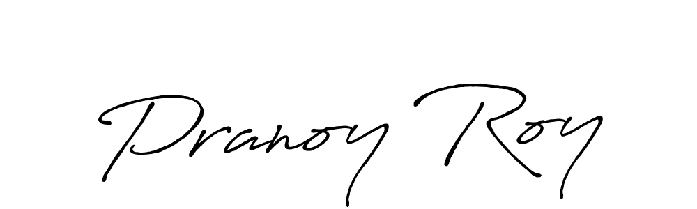 How to make Pranoy Roy signature? Antro_Vectra_Bolder is a professional autograph style. Create handwritten signature for Pranoy Roy name. Pranoy Roy signature style 7 images and pictures png