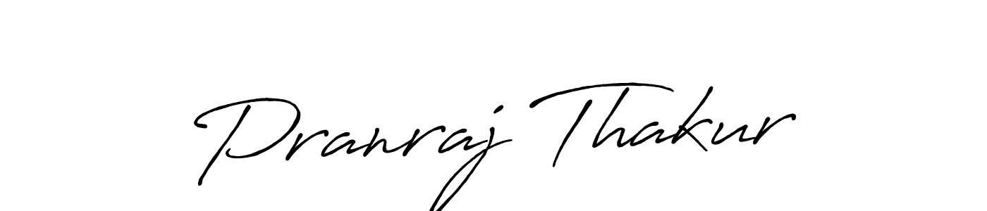 Use a signature maker to create a handwritten signature online. With this signature software, you can design (Antro_Vectra_Bolder) your own signature for name Pranraj Thakur. Pranraj Thakur signature style 7 images and pictures png