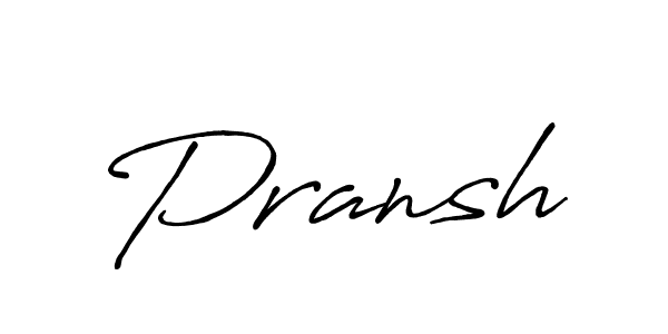 Once you've used our free online signature maker to create your best signature Antro_Vectra_Bolder style, it's time to enjoy all of the benefits that Pransh name signing documents. Pransh signature style 7 images and pictures png