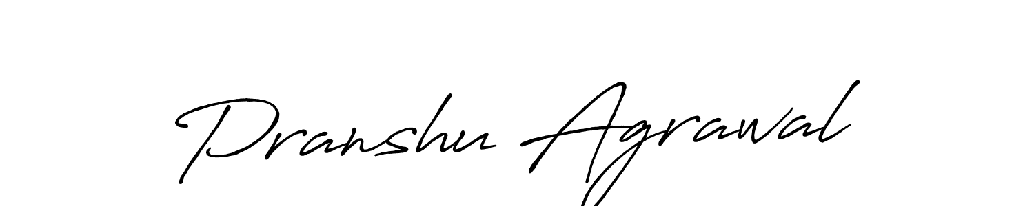 Also we have Pranshu Agrawal name is the best signature style. Create professional handwritten signature collection using Antro_Vectra_Bolder autograph style. Pranshu Agrawal signature style 7 images and pictures png