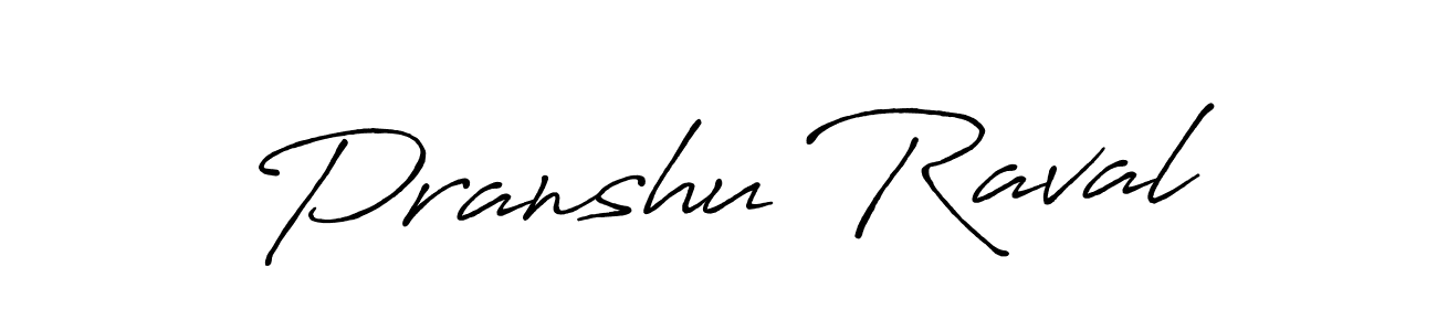 Make a beautiful signature design for name Pranshu Raval. Use this online signature maker to create a handwritten signature for free. Pranshu Raval signature style 7 images and pictures png