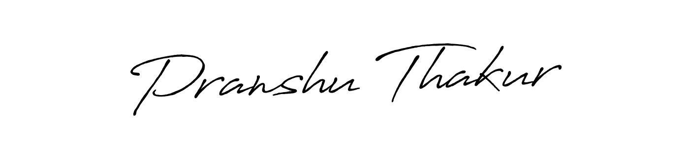 Similarly Antro_Vectra_Bolder is the best handwritten signature design. Signature creator online .You can use it as an online autograph creator for name Pranshu Thakur. Pranshu Thakur signature style 7 images and pictures png