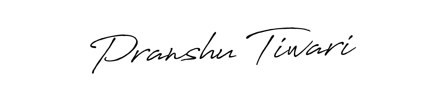 Make a short Pranshu Tiwari signature style. Manage your documents anywhere anytime using Antro_Vectra_Bolder. Create and add eSignatures, submit forms, share and send files easily. Pranshu Tiwari signature style 7 images and pictures png
