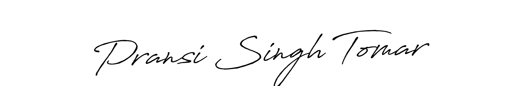 Use a signature maker to create a handwritten signature online. With this signature software, you can design (Antro_Vectra_Bolder) your own signature for name Pransi Singh Tomar. Pransi Singh Tomar signature style 7 images and pictures png