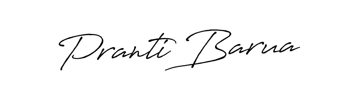 Create a beautiful signature design for name Pranti Barua. With this signature (Antro_Vectra_Bolder) fonts, you can make a handwritten signature for free. Pranti Barua signature style 7 images and pictures png