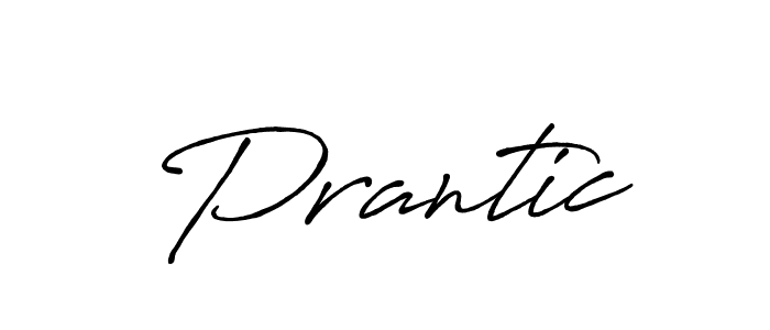 Prantic stylish signature style. Best Handwritten Sign (Antro_Vectra_Bolder) for my name. Handwritten Signature Collection Ideas for my name Prantic. Prantic signature style 7 images and pictures png