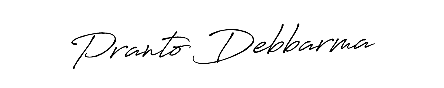 How to make Pranto Debbarma signature? Antro_Vectra_Bolder is a professional autograph style. Create handwritten signature for Pranto Debbarma name. Pranto Debbarma signature style 7 images and pictures png