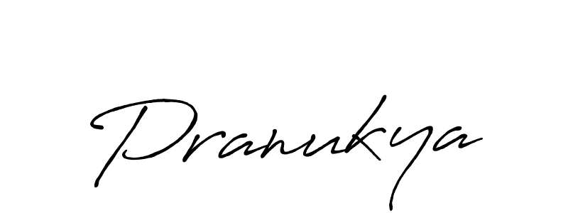 Create a beautiful signature design for name Pranukya. With this signature (Antro_Vectra_Bolder) fonts, you can make a handwritten signature for free. Pranukya signature style 7 images and pictures png