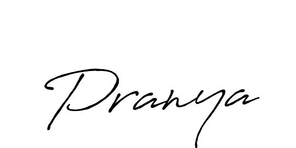 How to make Pranya name signature. Use Antro_Vectra_Bolder style for creating short signs online. This is the latest handwritten sign. Pranya signature style 7 images and pictures png
