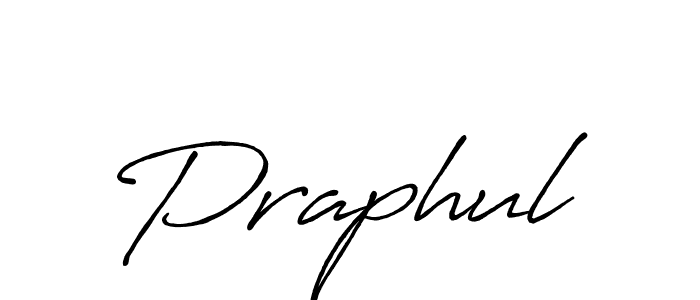 Praphul stylish signature style. Best Handwritten Sign (Antro_Vectra_Bolder) for my name. Handwritten Signature Collection Ideas for my name Praphul. Praphul signature style 7 images and pictures png