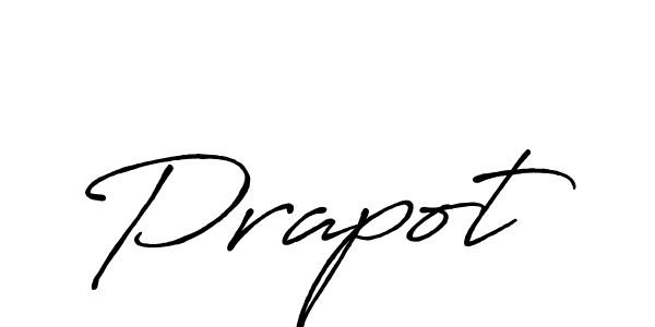 Create a beautiful signature design for name Prapot. With this signature (Antro_Vectra_Bolder) fonts, you can make a handwritten signature for free. Prapot signature style 7 images and pictures png