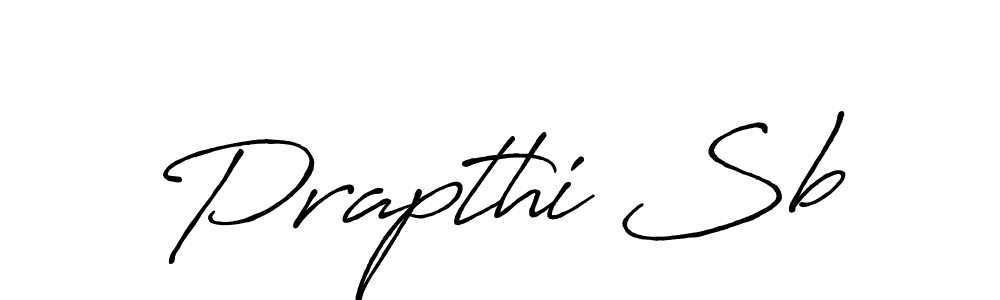 Make a short Prapthi Sb signature style. Manage your documents anywhere anytime using Antro_Vectra_Bolder. Create and add eSignatures, submit forms, share and send files easily. Prapthi Sb signature style 7 images and pictures png