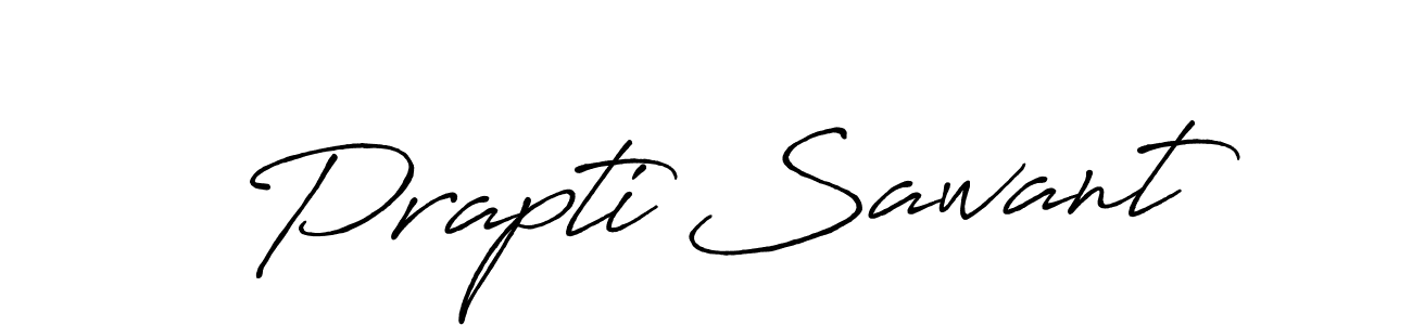 Also You can easily find your signature by using the search form. We will create Prapti Sawant name handwritten signature images for you free of cost using Antro_Vectra_Bolder sign style. Prapti Sawant signature style 7 images and pictures png