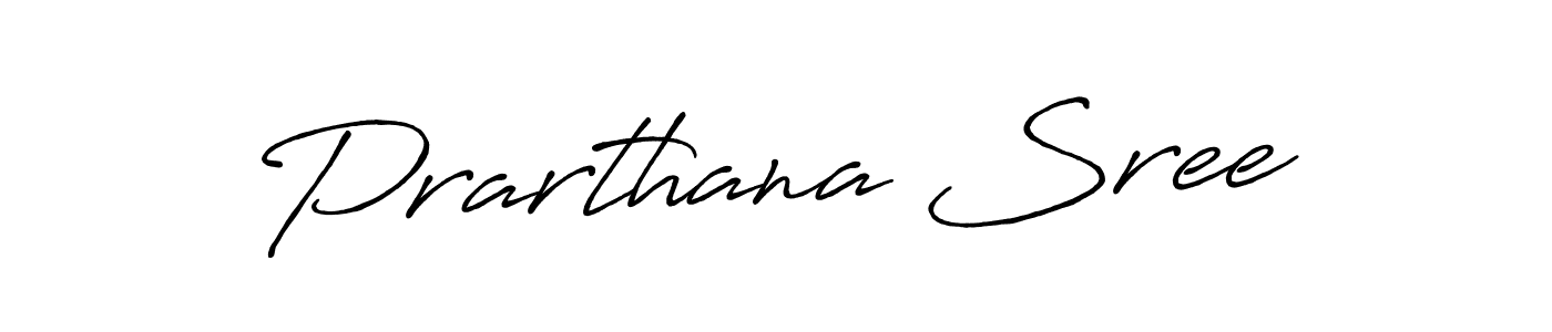 How to make Prarthana Sree name signature. Use Antro_Vectra_Bolder style for creating short signs online. This is the latest handwritten sign. Prarthana Sree signature style 7 images and pictures png