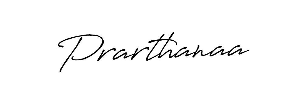 Make a beautiful signature design for name Prarthanaa. With this signature (Antro_Vectra_Bolder) style, you can create a handwritten signature for free. Prarthanaa signature style 7 images and pictures png