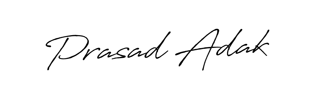 Use a signature maker to create a handwritten signature online. With this signature software, you can design (Antro_Vectra_Bolder) your own signature for name Prasad Adak. Prasad Adak signature style 7 images and pictures png