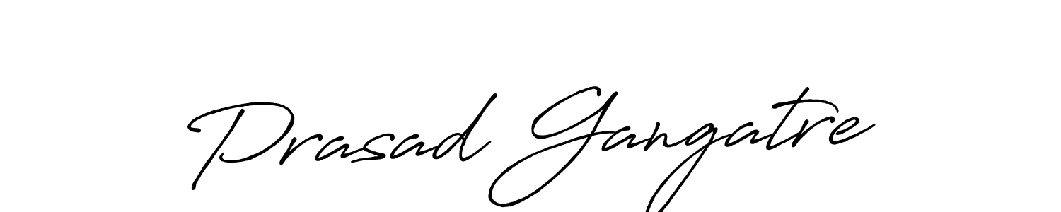 Also we have Prasad Gangatre name is the best signature style. Create professional handwritten signature collection using Antro_Vectra_Bolder autograph style. Prasad Gangatre signature style 7 images and pictures png