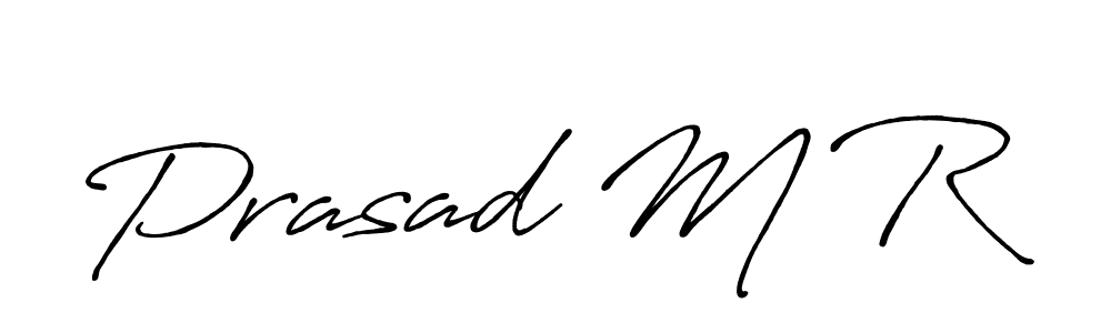 Make a beautiful signature design for name Prasad M R. With this signature (Antro_Vectra_Bolder) style, you can create a handwritten signature for free. Prasad M R signature style 7 images and pictures png