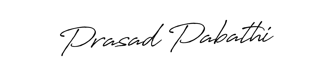 How to make Prasad Pabathi name signature. Use Antro_Vectra_Bolder style for creating short signs online. This is the latest handwritten sign. Prasad Pabathi signature style 7 images and pictures png