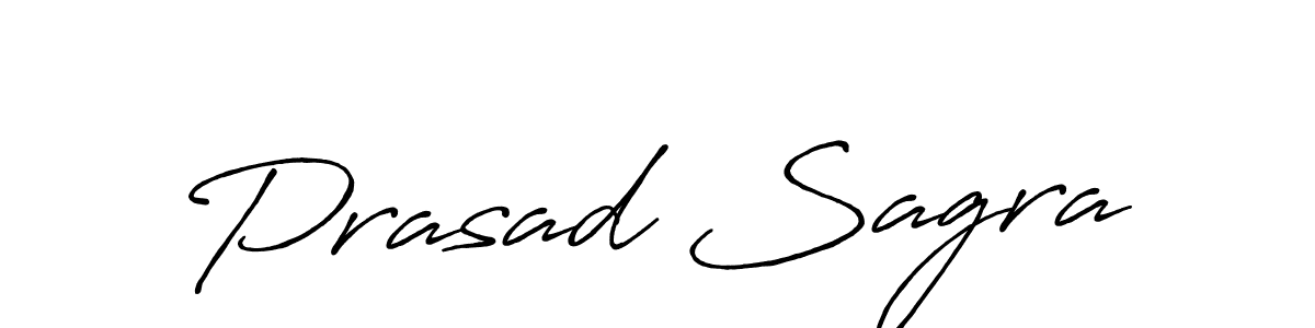 Prasad Sagra stylish signature style. Best Handwritten Sign (Antro_Vectra_Bolder) for my name. Handwritten Signature Collection Ideas for my name Prasad Sagra. Prasad Sagra signature style 7 images and pictures png