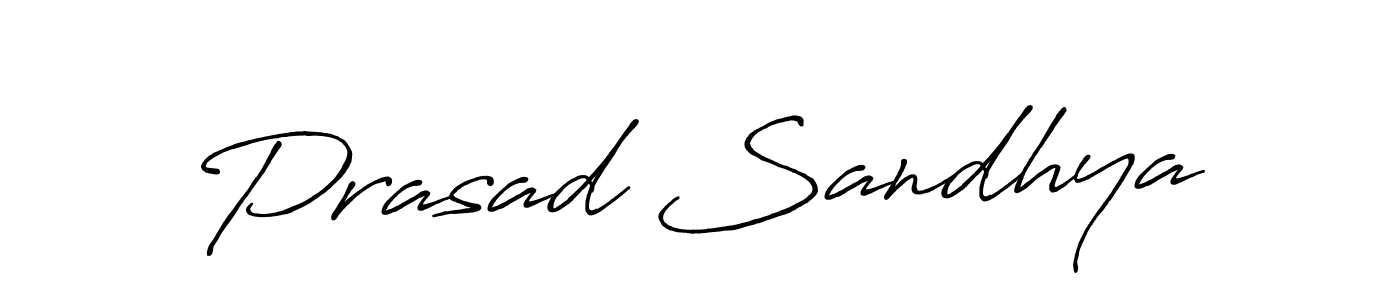 Make a beautiful signature design for name Prasad Sandhya. Use this online signature maker to create a handwritten signature for free. Prasad Sandhya signature style 7 images and pictures png