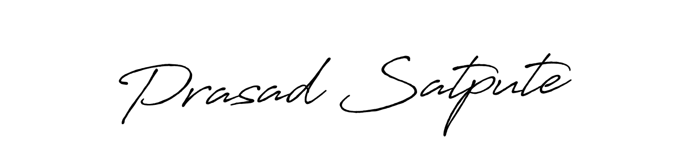 It looks lik you need a new signature style for name Prasad Satpute. Design unique handwritten (Antro_Vectra_Bolder) signature with our free signature maker in just a few clicks. Prasad Satpute signature style 7 images and pictures png