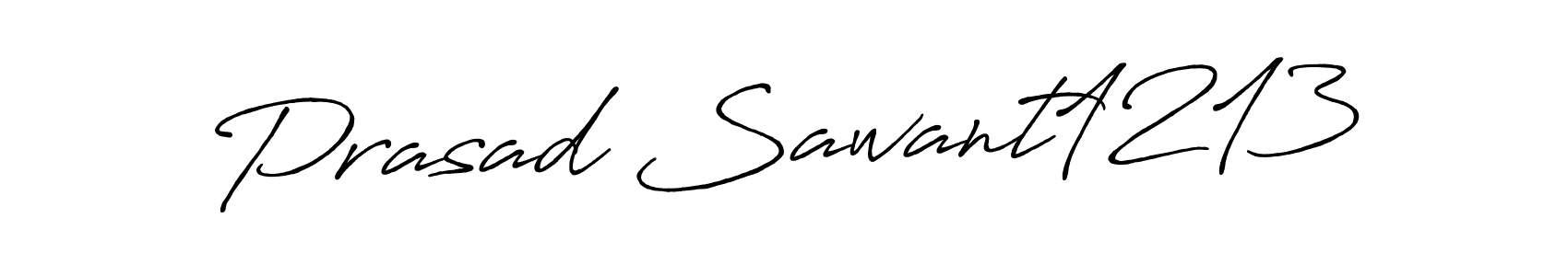 How to make Prasad Sawant1213 name signature. Use Antro_Vectra_Bolder style for creating short signs online. This is the latest handwritten sign. Prasad Sawant1213 signature style 7 images and pictures png