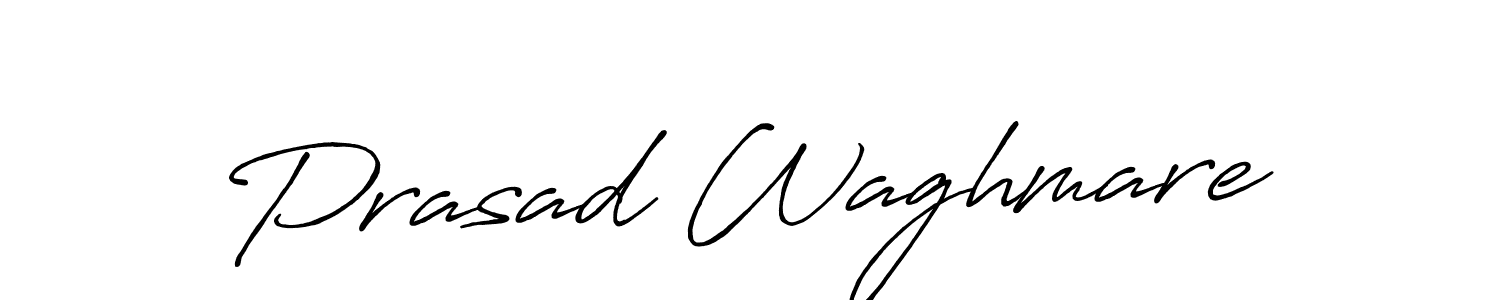 Design your own signature with our free online signature maker. With this signature software, you can create a handwritten (Antro_Vectra_Bolder) signature for name Prasad Waghmare. Prasad Waghmare signature style 7 images and pictures png