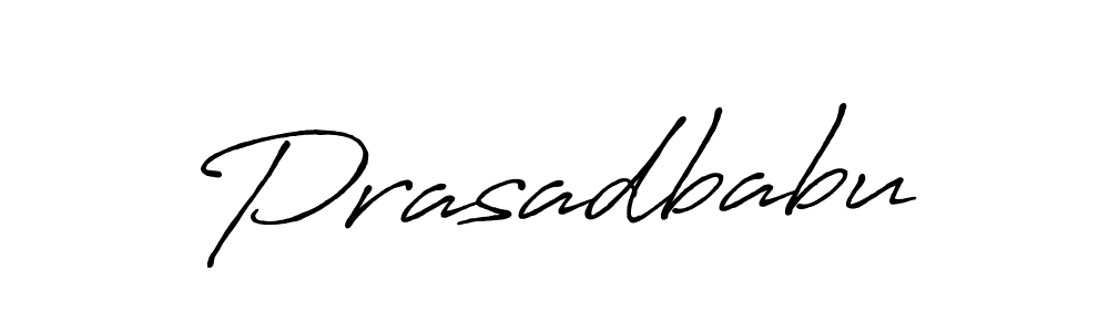 Create a beautiful signature design for name Prasadbabu. With this signature (Antro_Vectra_Bolder) fonts, you can make a handwritten signature for free. Prasadbabu signature style 7 images and pictures png