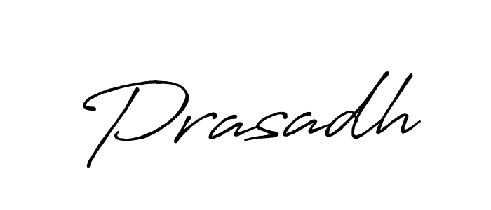Design your own signature with our free online signature maker. With this signature software, you can create a handwritten (Antro_Vectra_Bolder) signature for name Prasadh. Prasadh signature style 7 images and pictures png
